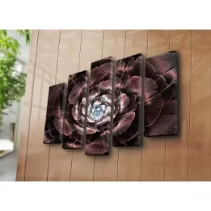 Image of 5PATK-142 Multicolor Decorative Canvas Painting (5 Pieces)