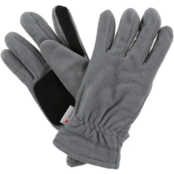 Image of Regatta Mens Kingsdale Polyester Thermal Winter Microfleece Gloves Small / Medium Seal Grey RMG014-038-S