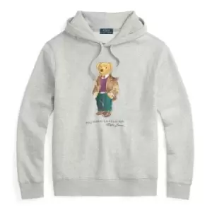 Image of Polo Ralph Lauren Regular Bear Over The Head Hoodie - Grey