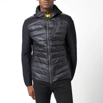 Image of Parajumpers Mens Nolan Hybrid Hooded Jacket - Black - M