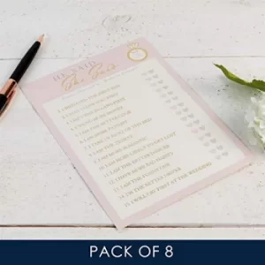 Image of Amore By Juliana Bridal Shower He Said She Said Party Game