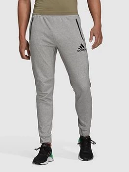 Image of adidas Plus Size Tape Jogger Pants - Grey/Black, Grey/Black, Size 2XL, Men
