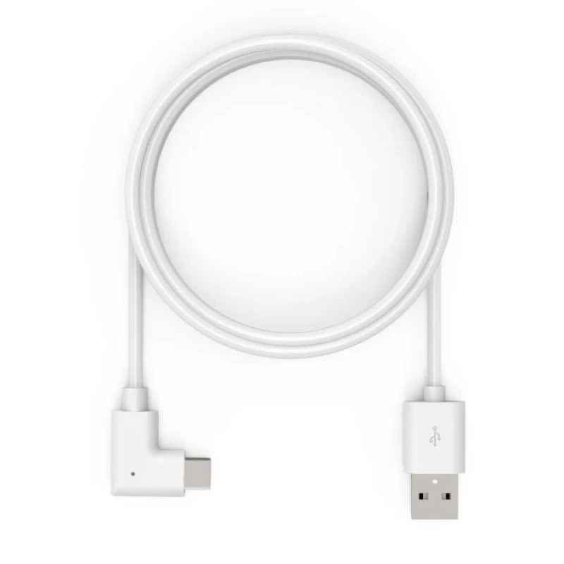 Image of Compulocks Compulocks 6ft 2.0 USB-A to 90-Degree USB-C Charging Cable Right Angle White 6FT90DUSBCW