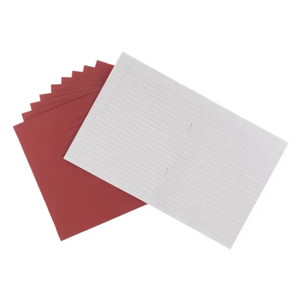 Image of Classmates Exercise Book 9x7" 48 Page, 8mm Ruled, Red - Pack of 100