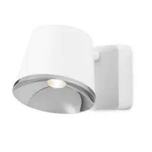 Image of Drone Integrated LED Indoor Dome Wall / Ceiling Light Chrome, White