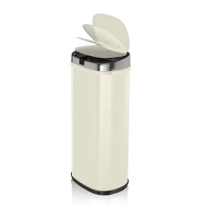 Image of Morphy Richards 50L Square Sensor Bin - Cream