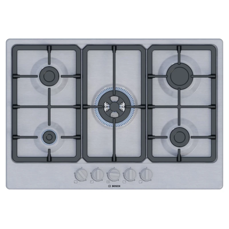 Image of Bosch Series 4 PGQ7B5K90 75cm Gas Hob - Stainless Steel