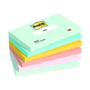 Image of Post-it Notes Beachside Colour 76x127mm x100 Pack of 6 7100259082
