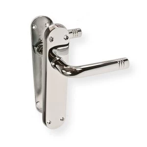 Image of LocksOnline Porto Door Handle Set on Backplate