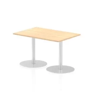 Image of Italia Poseur Table Rectangle 1200800 Top 725 High Maple