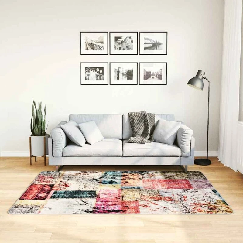 Image of VIDAXL Rug Washable Patchwork 120x180cm Multicolour Anti Slip Vidaxl 8720286654002
