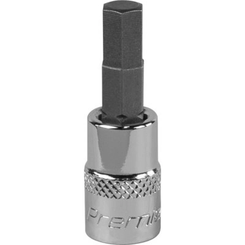 Image of Loops 6mm Forged Hex Socket Bit - 1/4" Square Drive - Chrome Vanadium Wrench Socket Multi
