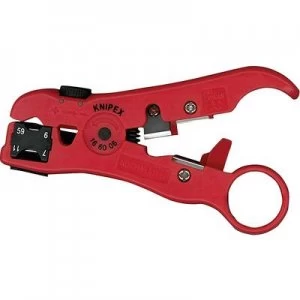 Image of Knipex 16 60 06 SB Cable stripper Suitable for Coaxial cables RG59, RG6, RG7, RG11