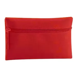 Image of Quadra Classic Zip Up Pencil Case (One Size) (Classic Red)