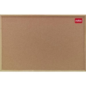 Image of Nobo Classic 1800 x 1200mm Noticeboard with Cork Surface Oak Frame and Wall Fixing Kit
