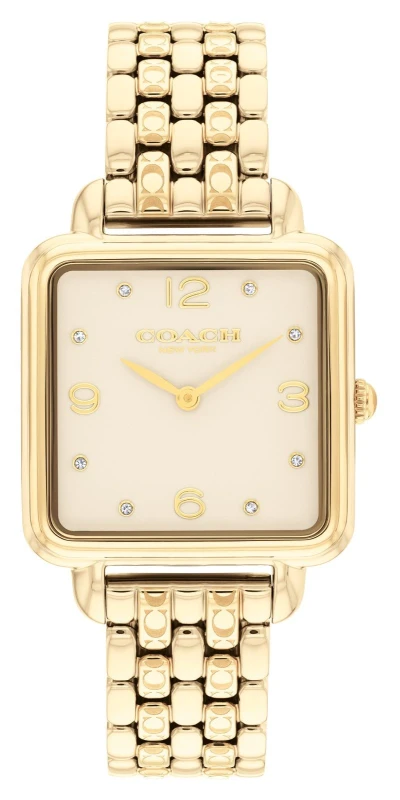 Image of Coach 14504495 Cass (28mm) Champagne Dial / Gold PVD Watch