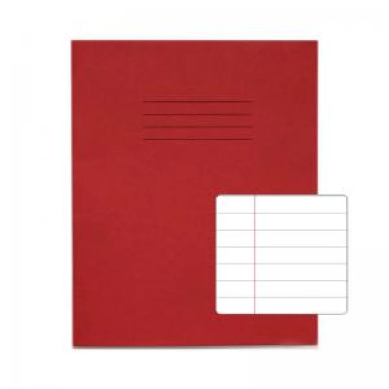 Image of RHINO 8 x 6.5 Exercise Book 32 Pages 16 Leaf Red 12mm Lined VTSRVEX1421788