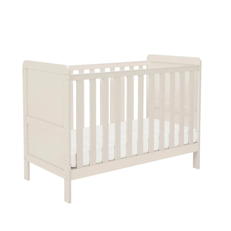 Image of Babymore Caro Urban Mini Cot Bed - Cashmere Cashmere unisex 60x120