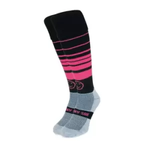 Image of Wacky Sox Raspberry Ripple Football/Rugby Socks Snr - Black