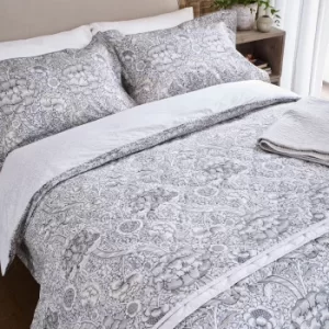 Image of William Morris Wandle Single Duvet Cover, Grey