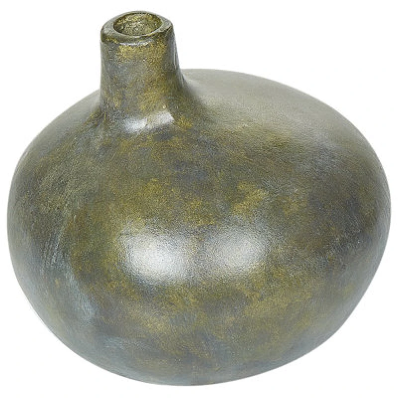 Image of Beliani Decorative Vase Klang Ceramic 18cm Grey