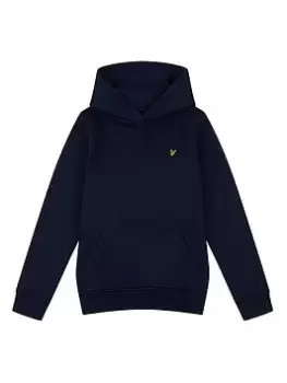 Image of Lyle & Scott Boys Classic Oth Hoody Fleece - Navy Blazer, Size 7-8 Years