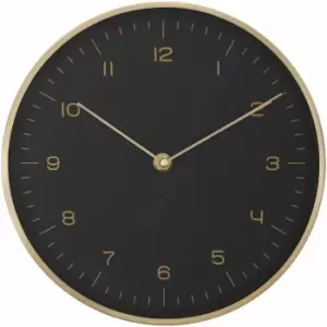 Image of Elko Gold / Black Finish Wall Clock - Premier Housewares