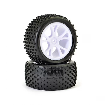 Image of Ftx Vantage Rear Buggy Tyre Mounted On Wheels (Pr) - White
