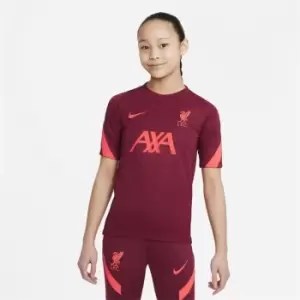 Image of Nike Liverpool Strike Top 2021 2022 Junior - Red