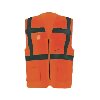 Image of Hi-vis Executive Vest (EN20471) Orange - M - Tuffsafe