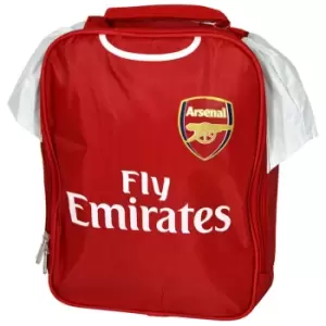 Image of Arsenal FC Official Childrens/Kids Kit Design Lunch Bag (One Size) (Red)
