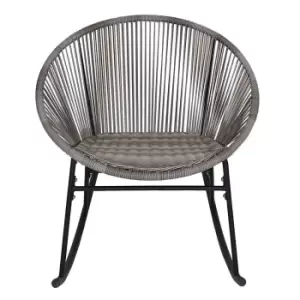 Image of Charles Bentley Zanzibar Rocking Chair Grey