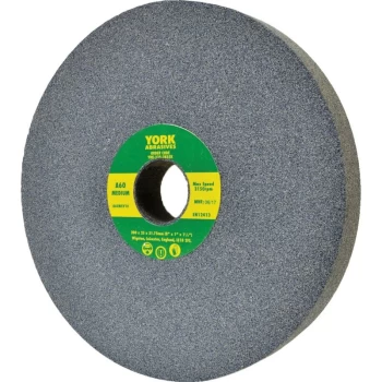 Image of 200X25X31.75MM A80MV Medium Aluminium Oxide Bench Grinding Wheel - York