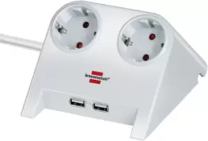 Image of Brennenstuhl 1153520222 power extension 1.8 m 2 AC outlet(s)...