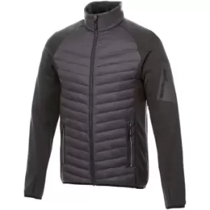 Image of Elevate Mens Banff Hybrid Insulated Jacket (M) (Storm Grey)