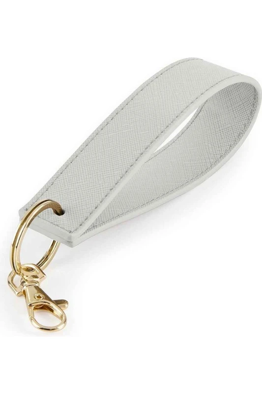 Image of Bagbase Boutique Wristlet Keyring in Light Grey Light Grey Unisex One Size
