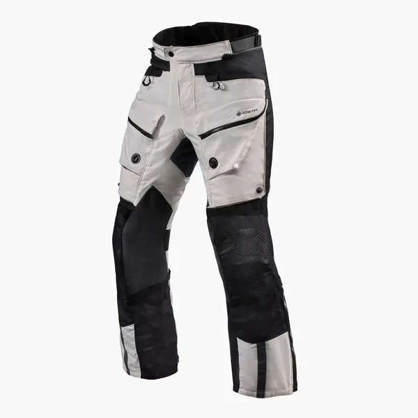 Image of REV'IT! Trousers Defender 3 GTX Silver Black Standard Motorcycle Pants Size L