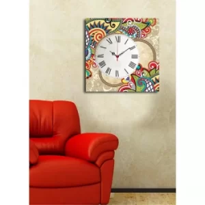 Image of 4545CS-44 Multicolor Decorative Canvas Wall Clock