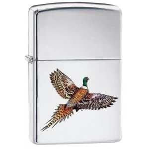 Image of Zippo Pheasant High Polish Chrome Windproof Lighter