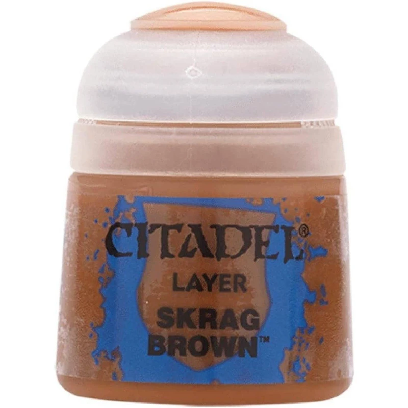 Image of Citadel Games Workshop Colour Layer: Skrag Brown (12ml) Paint Multi