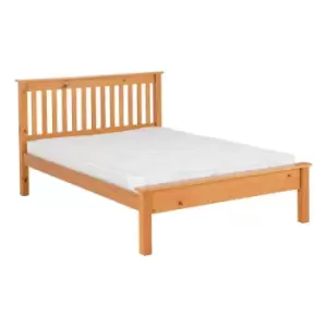 Image of Seconique Monaco 4'6" Low End Bed - Antique Pine