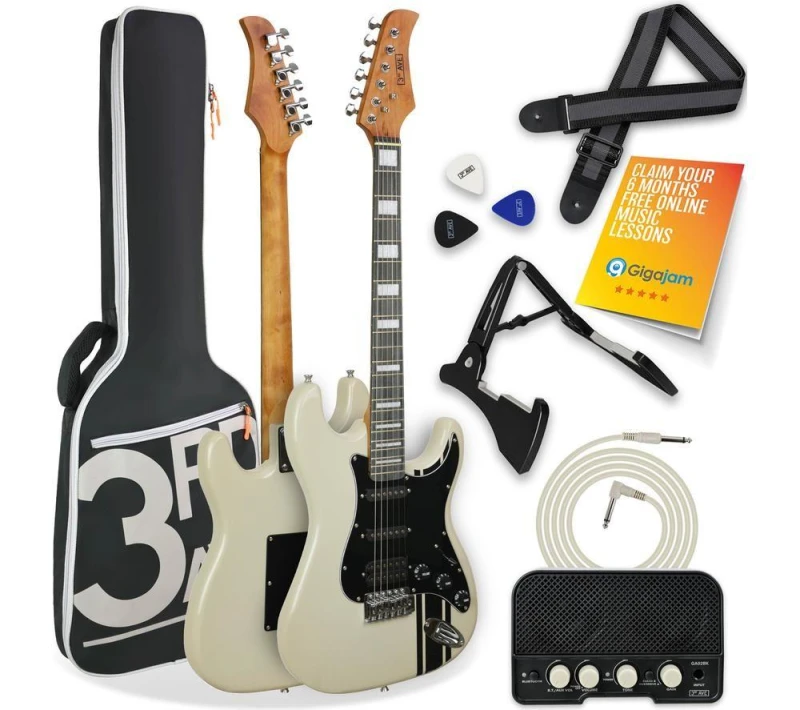 Image of 3Rd Avenue Stateside Series Electric Guitar Pack - Atlantic White XF213AWHPK