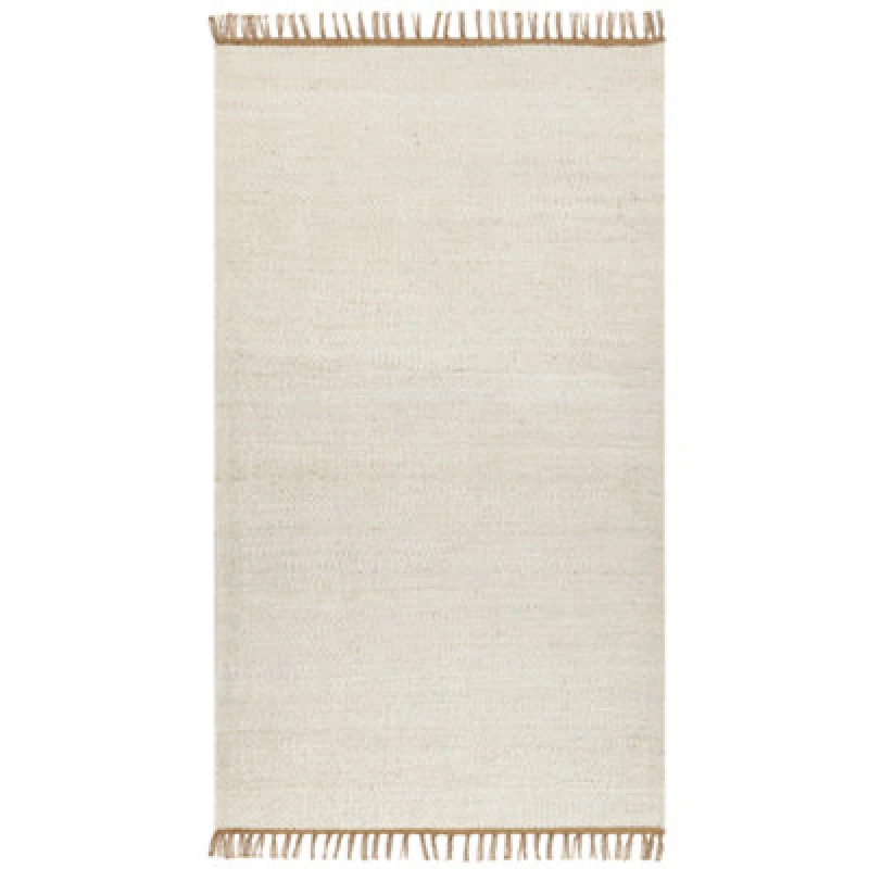 Image of Beliani Rug Lunia Light Beige 80 X 150 Cm Jute