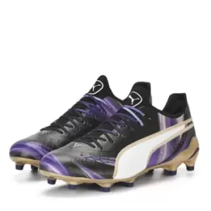 Image of Puma King .1 Firm Ground Football Boots - Black