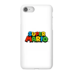 Image of Nintendo Super Mario Colour Logo Phone Case - iPhone 8 - Snap Case - Matte