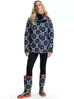 Image of Regatta X Orla Kiely Padded Mac - Blue Floral , Blue Floral, Size 18, Women
