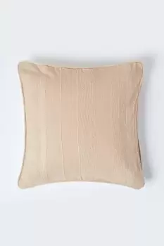 Image of Cotton Rajput Ribbed Cushion Cover