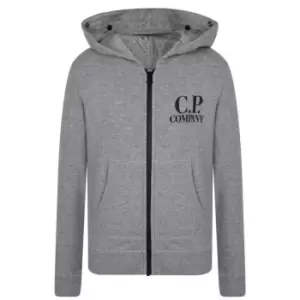 Image of CP COMPANY Boys Goggle Zip Hoodie - Grey