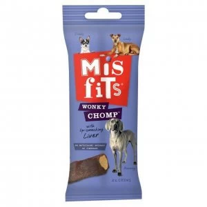 Image of Misfits Wonky Chomp Medium Dog Treats Beef 2x85g