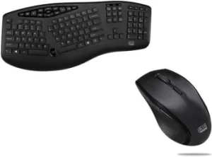 Image of Adesso WKB-1600CB TruForm Wireless Ergonomic Keyboard and Optical Mouse